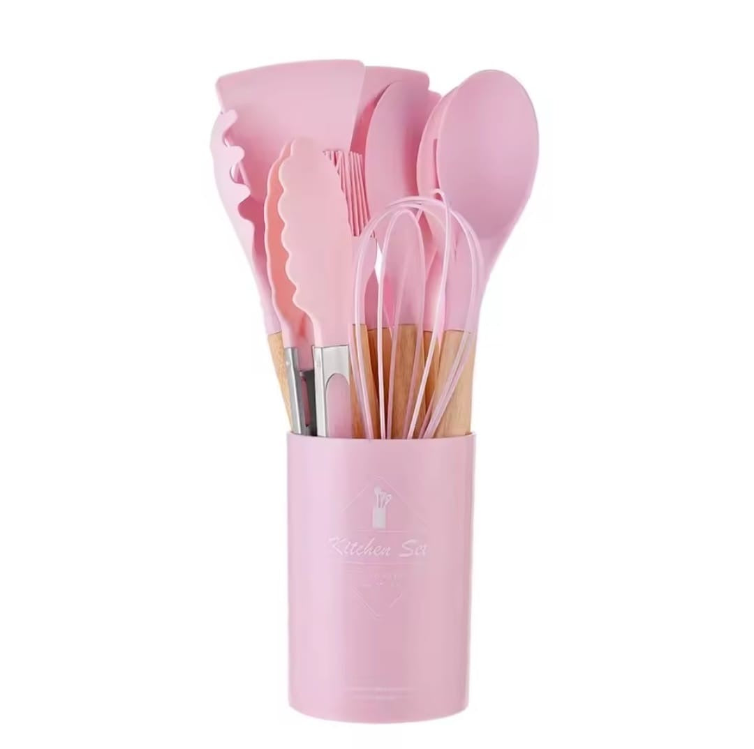 Silicone Non-Stick Cookware Kitchen Utensils 12pc Set