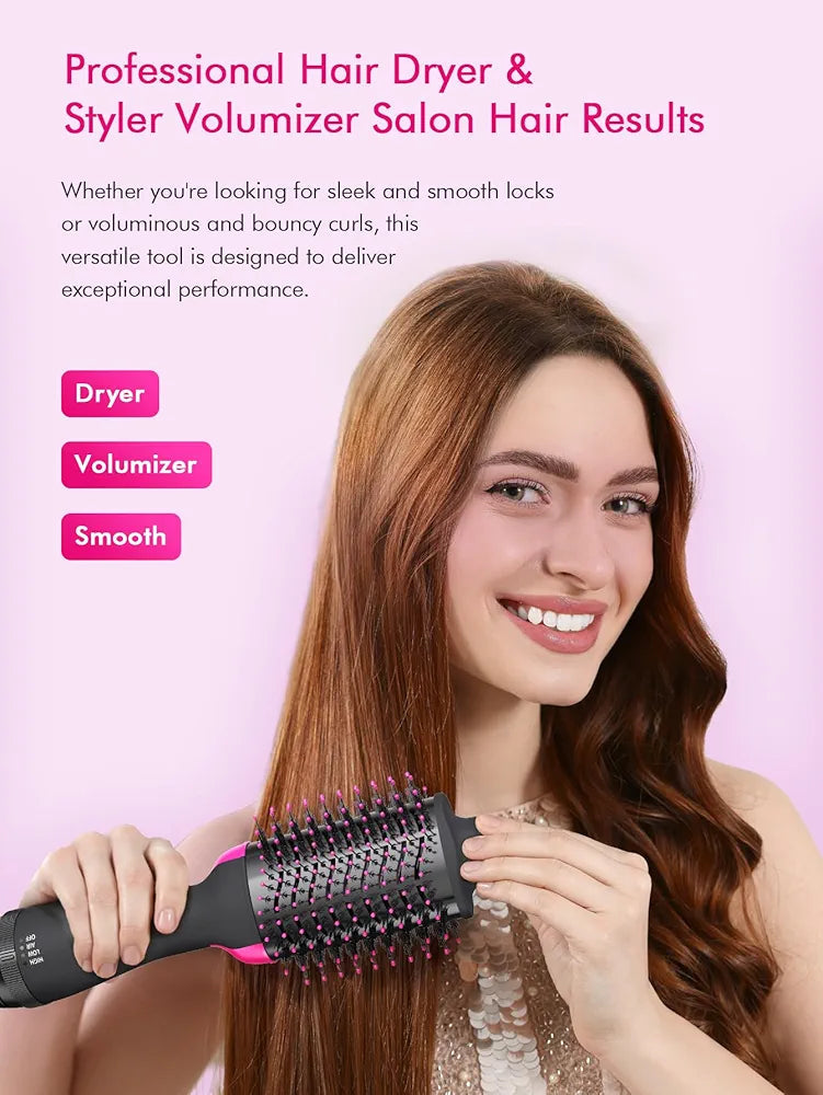 Hair Blow Dryer Brush in One – Ultimate 3-in-1 Styling Tool for Smooth, Shiny, Voluminous Hair