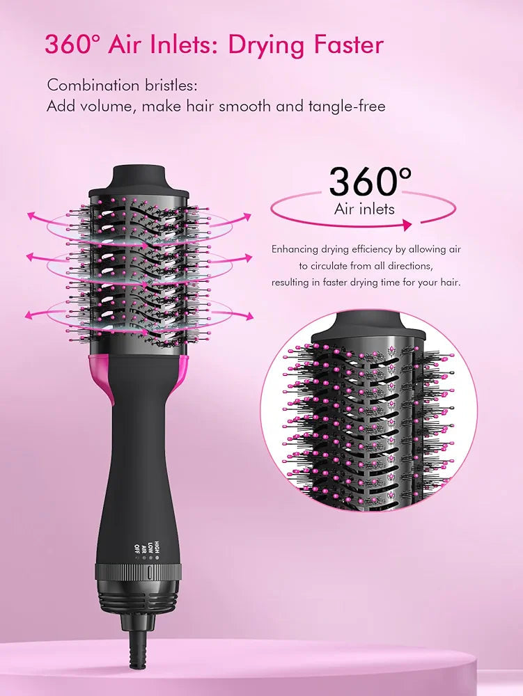 Hair Blow Dryer Brush in One – Ultimate 3-in-1 Styling Tool for Smooth, Shiny, Voluminous Hair
