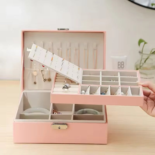 Double Layer Jewellery Organizer | Premium Jewellery Storage Box for Women