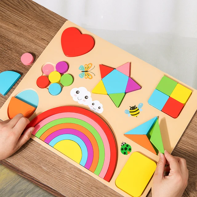 Rainbow Puzzle Board
