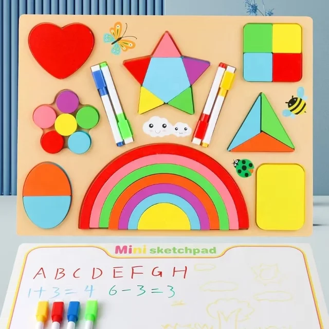 Rainbow Puzzle Board