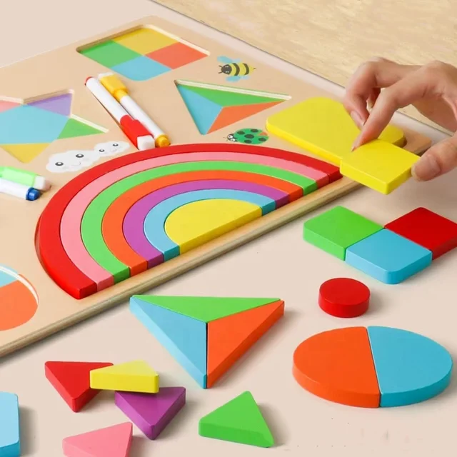 Rainbow Puzzle Board