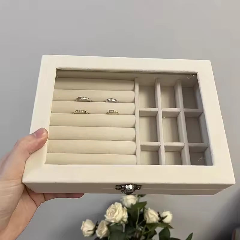 Stylish single layer jewelry box perfect gift for women birthdays and weddings