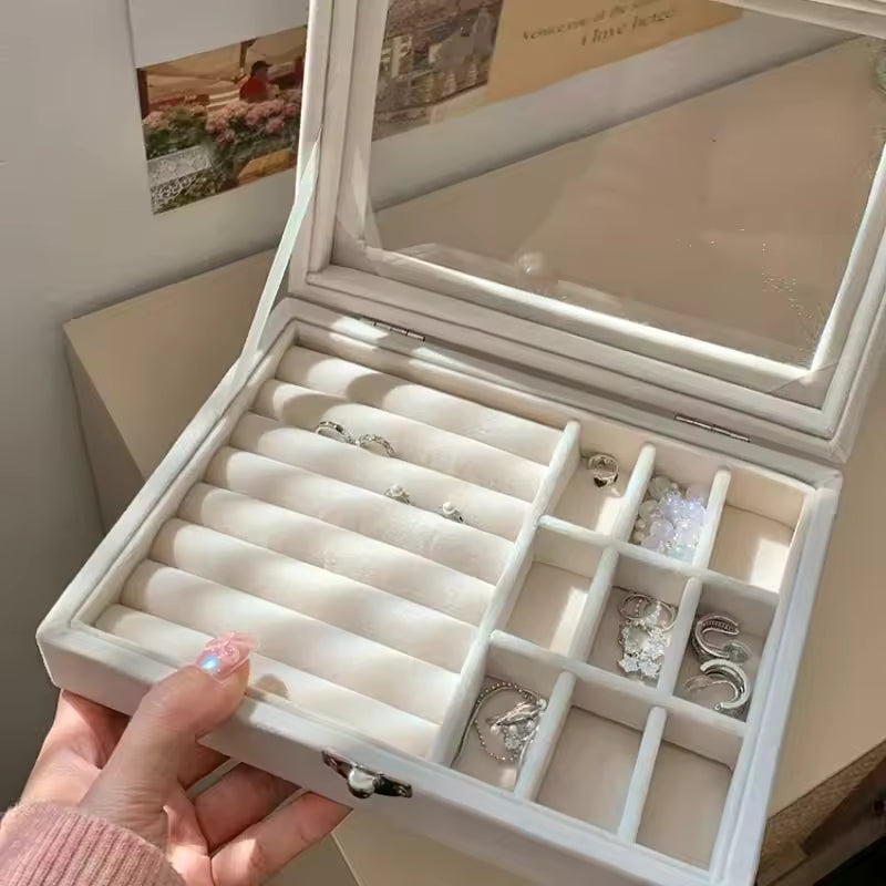 Durable and lightweight single layer jewelry box for jewellery storage
