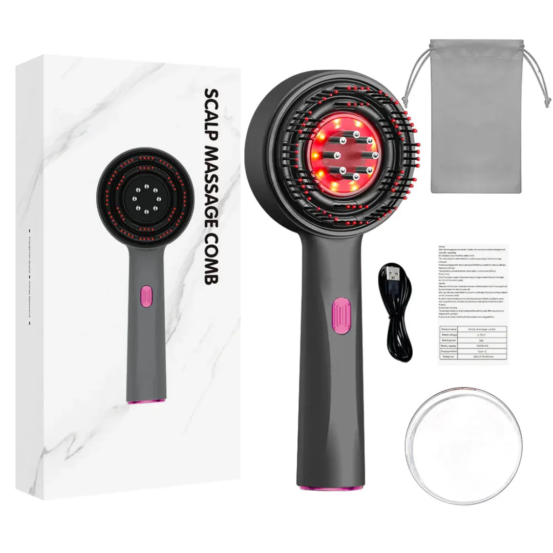 3-1 Red Light Therapy Scalp Massager | 6 Months Warranty | Upgraded