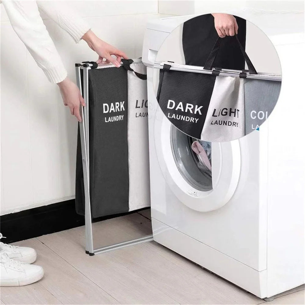 Foldable Laundry Basket – Waterproof Dirty Clothes Organizer