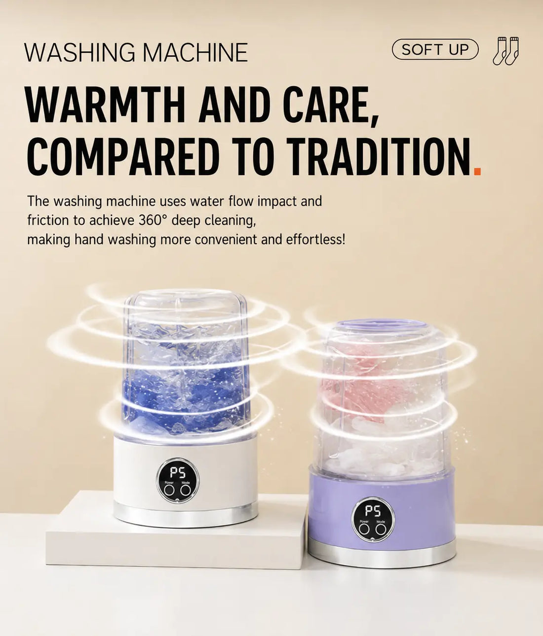 WashPod™ - Mini Portable Washing Machine