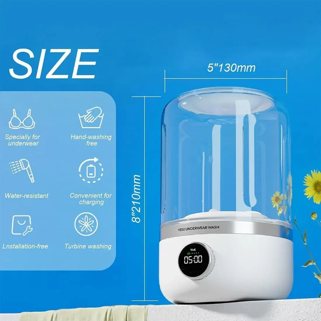 WashPod™ - Mini Portable Washing Machine