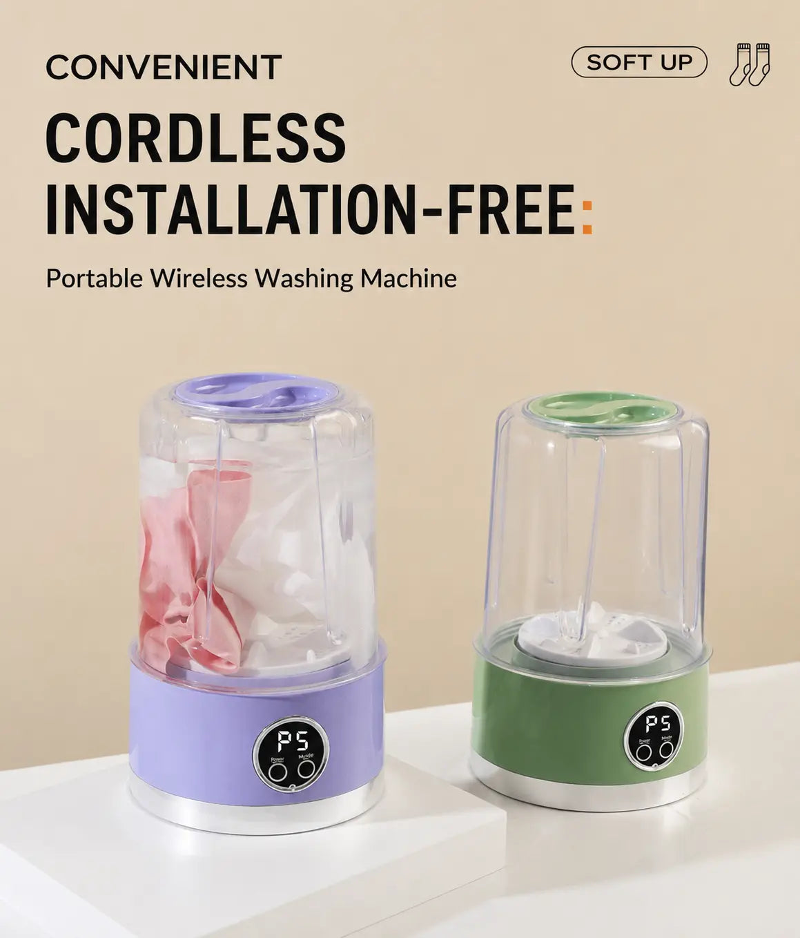 WashPod™ - Mini Portable Washing Machine