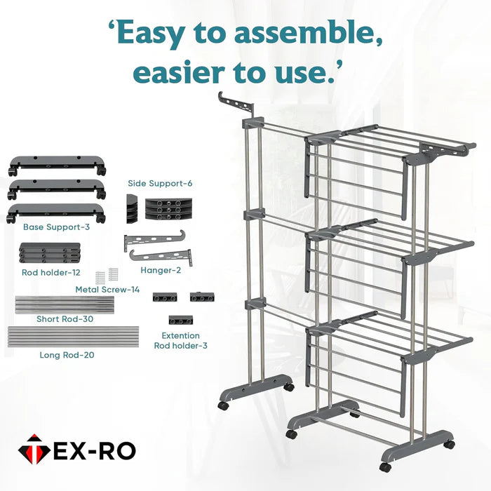 Expandable Clothes Drying Stand