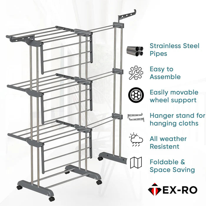 Expandable Clothes Drying Stand