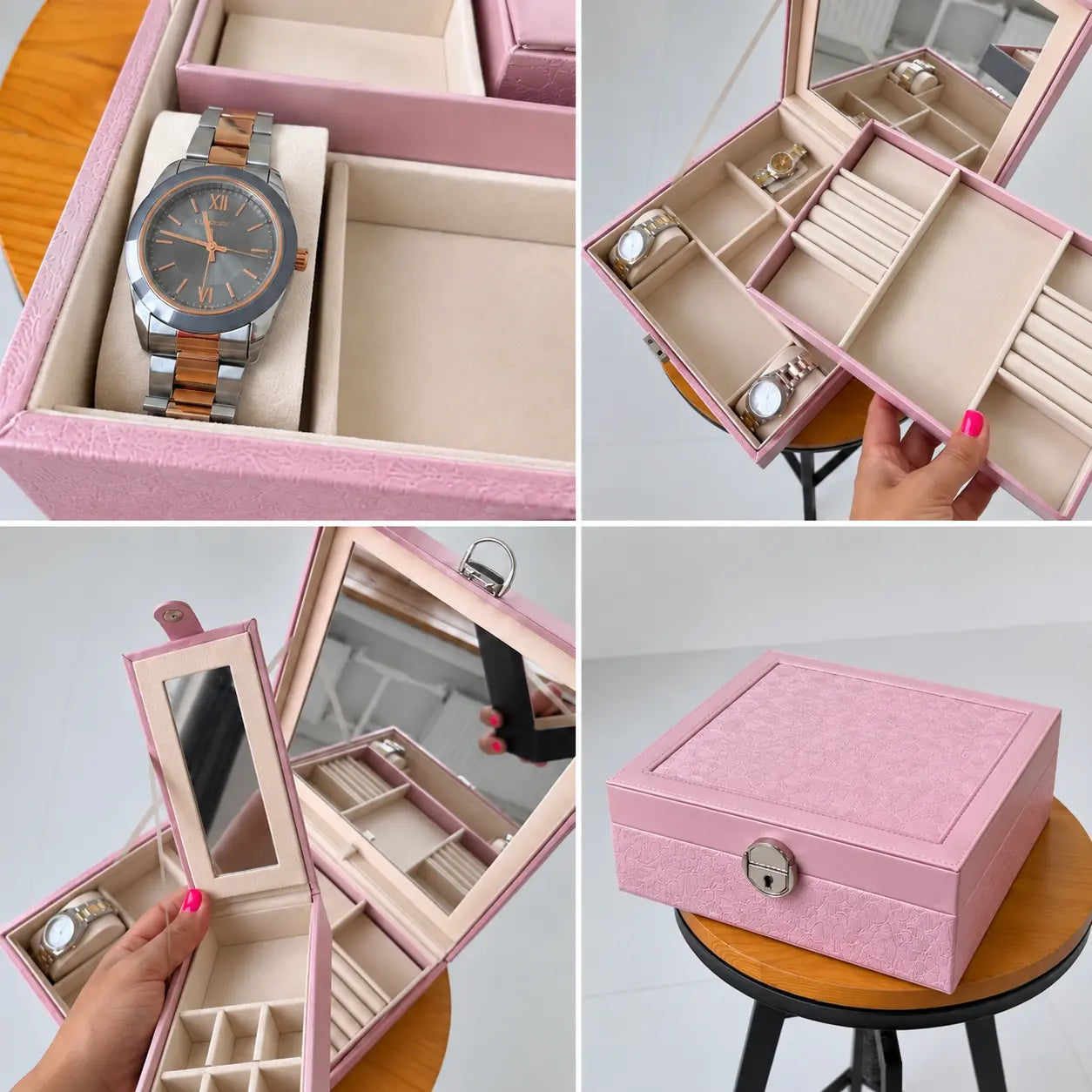 Luxury Compact Jewellery Organizer Box | Jewellery Storage Case