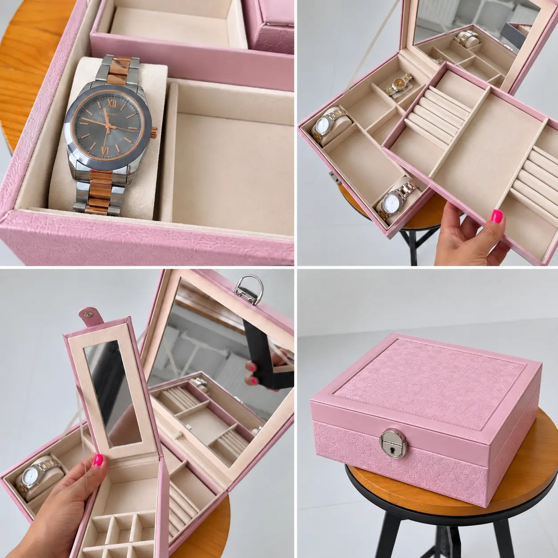 Luxury Compact Jewellery Organizer Box | Jewellery Storage Case