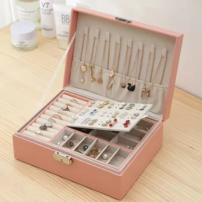 Double Layer Jewellery Organizer | Premium Jewellery Storage Box for Women