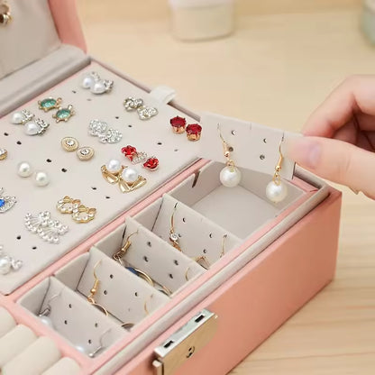 Double Layer Jewellery Organizer | Premium Jewellery Storage Box for Women