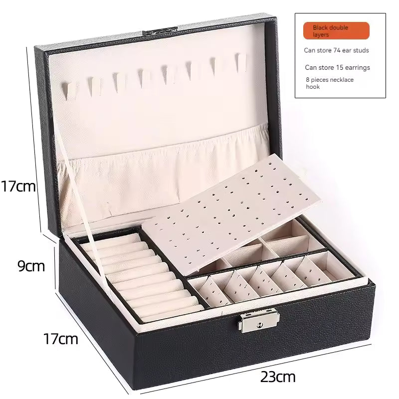 Double Layer Jewellery Organizer | Premium Jewellery Storage Box for Women