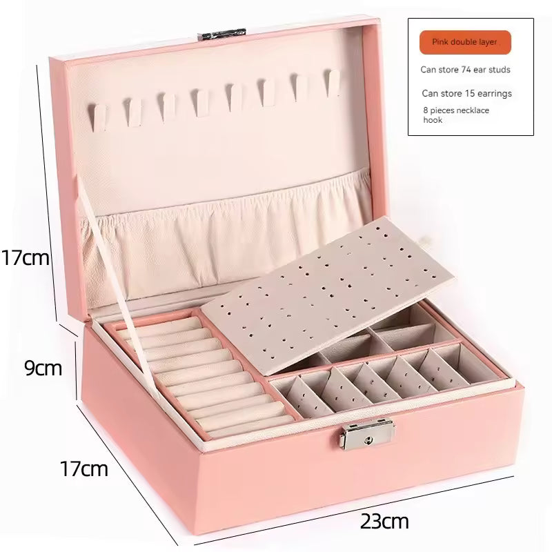 Double Layer Jewellery Organizer | Premium Jewellery Storage Box for Women
