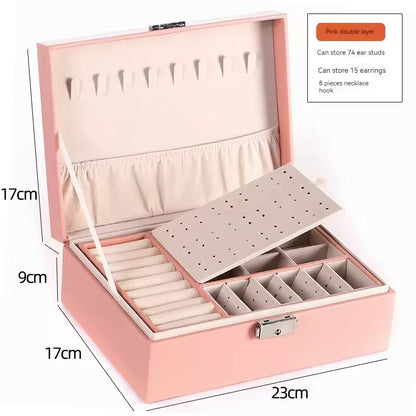 Double Layer Jewellery Organizer | Premium Jewellery Storage Box for Women