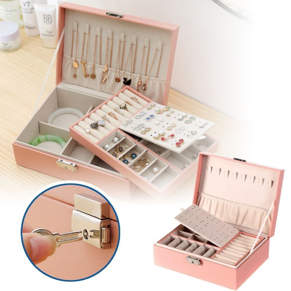 Double Layer Jewellery Organizer | Premium Jewellery Storage Box for Women