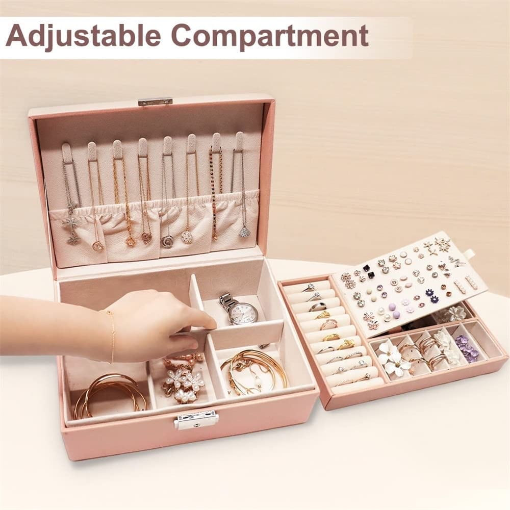 Double Layer Jewellery Organizer | Premium Jewellery Storage Box for Women