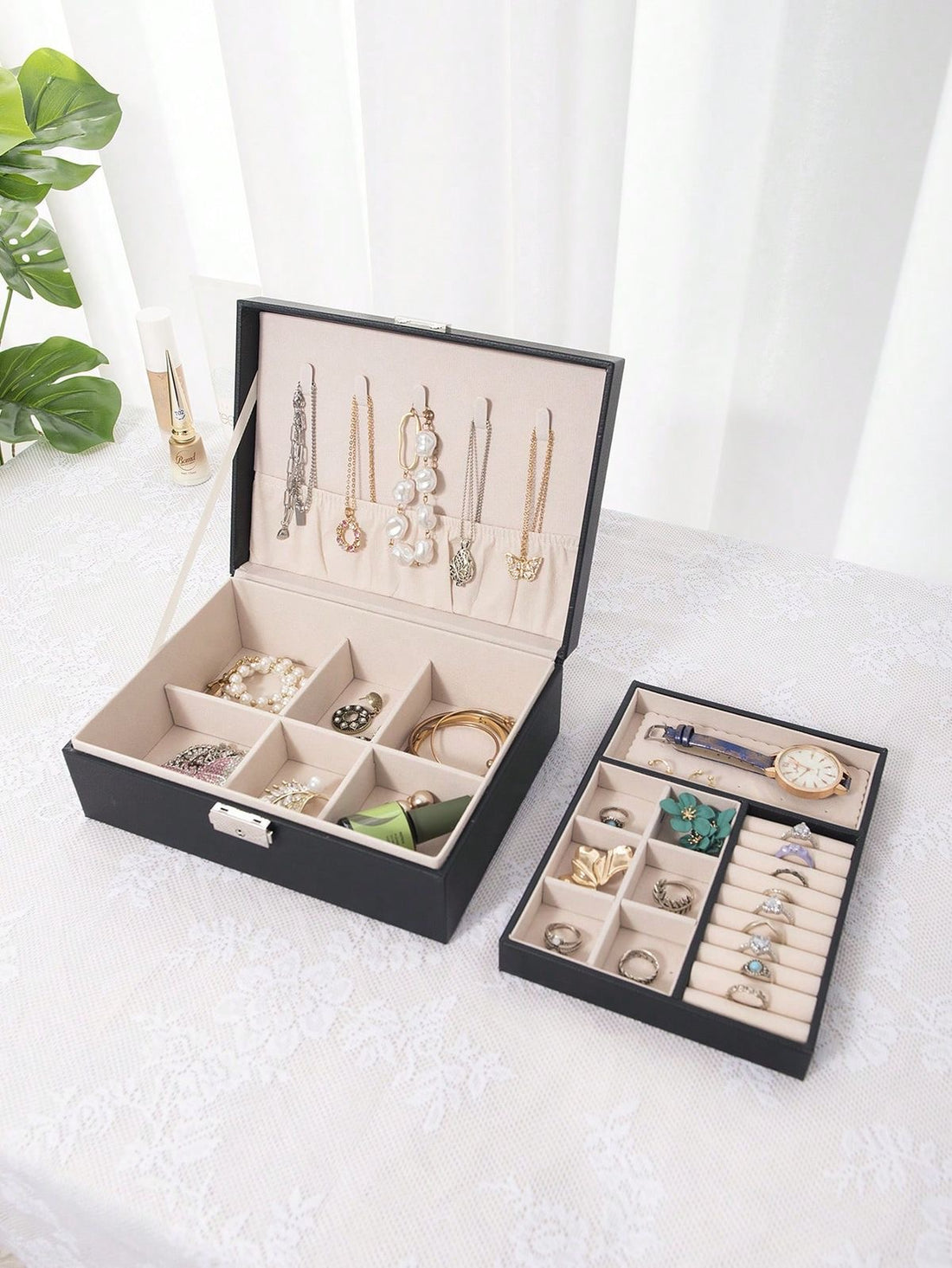 Double Layer Jewellery Organizer | Premium Jewellery Storage Box for Women