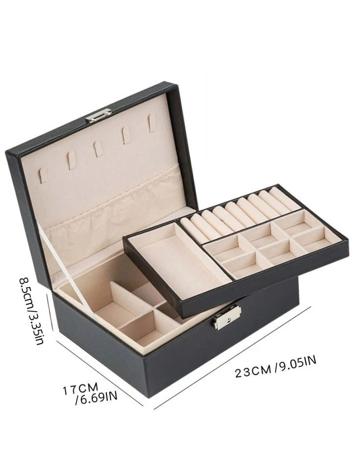 Double Layer Jewellery Organizer | Premium Jewellery Storage Box for Women