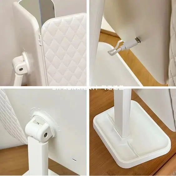 LED makeup mirror with bright lighting for makeup application