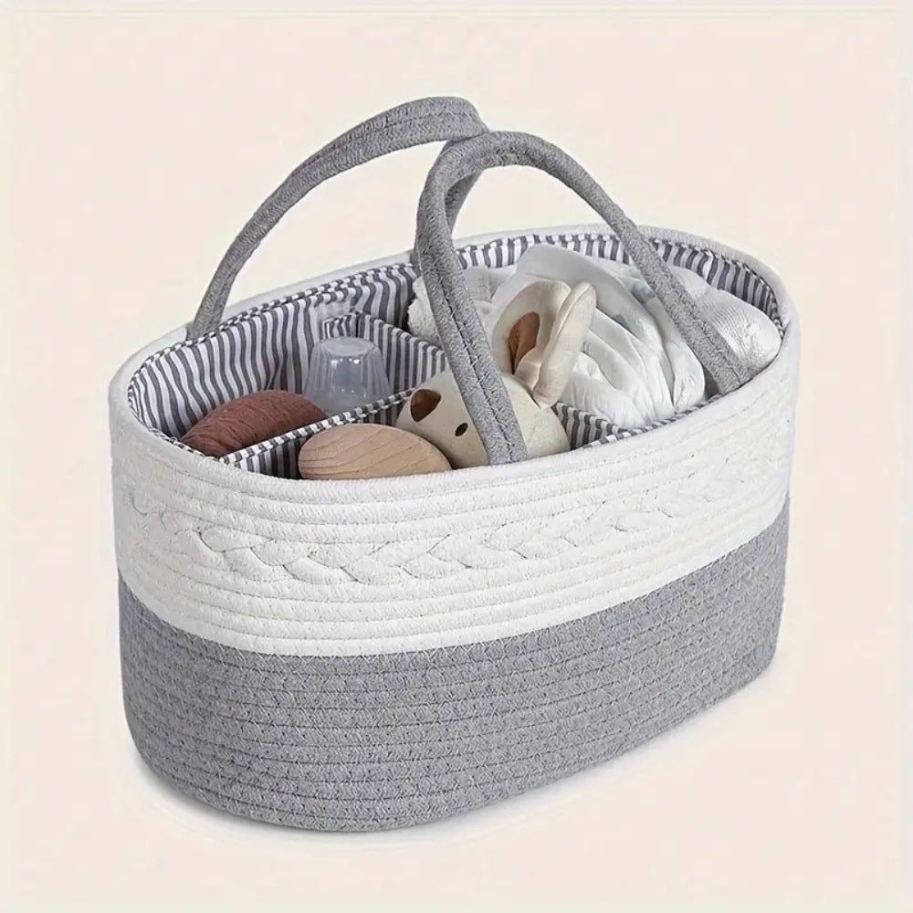 Baby Diaper Caddy Organizer – Portable Nursery Storage Bag for Diapers, Wipes & Baby Essentials