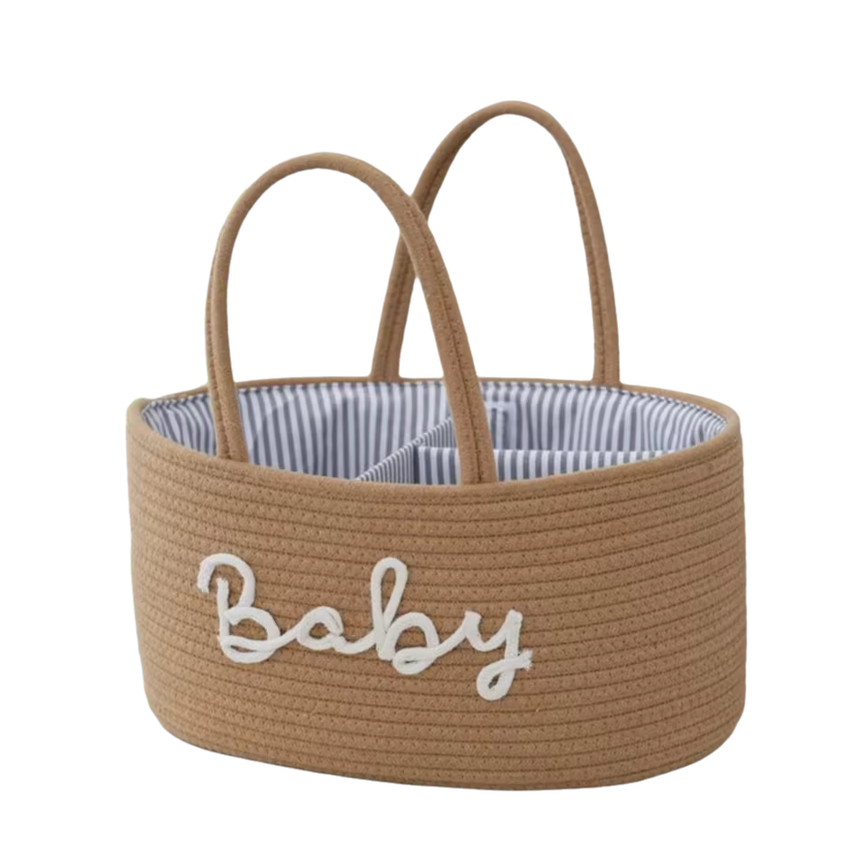 Baby Diaper Caddy Organizer – Portable Nursery Storage Bag for Diapers, Wipes & Baby Essentials