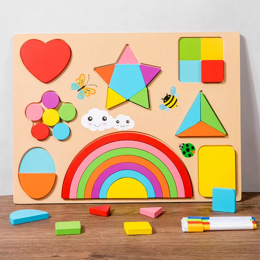 Rainbow Puzzle Board