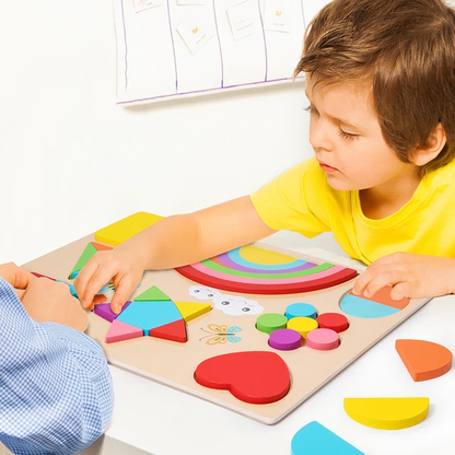 Rainbow Puzzle Board