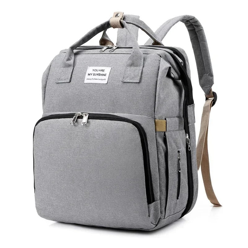 Large Capacity Baby Diaper Bag Backpack with Changing Mat | Multi-Functional Mommy Nappy & Milk Bottle Organizer