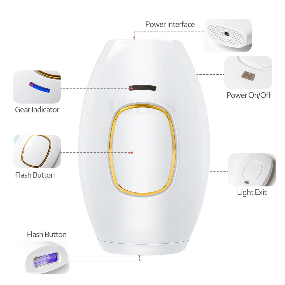 IPL Permanent Hair Removal Device For Women